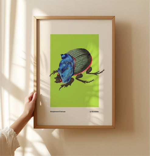 Lime Beetle | Unframed
