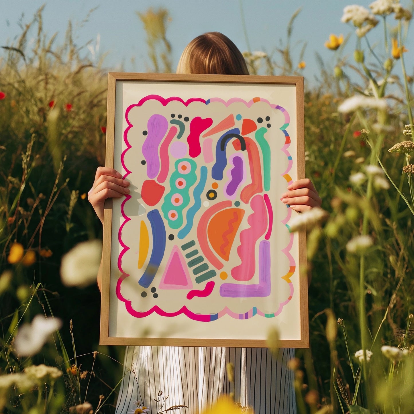 Bright Colourful Abstract | Unframed