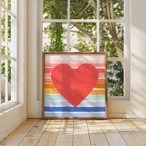 Rainbow Heart | Unframed