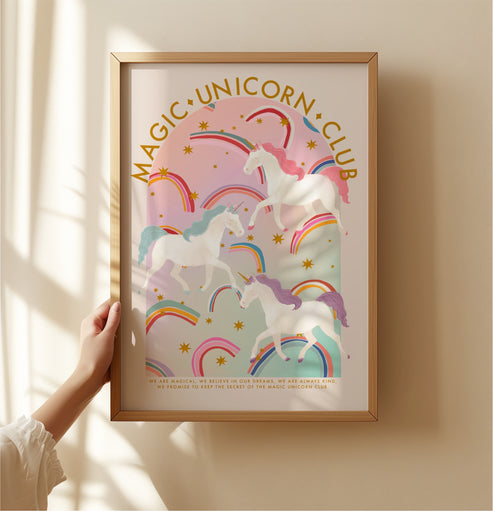 Magic Unicorn Club | Unframed