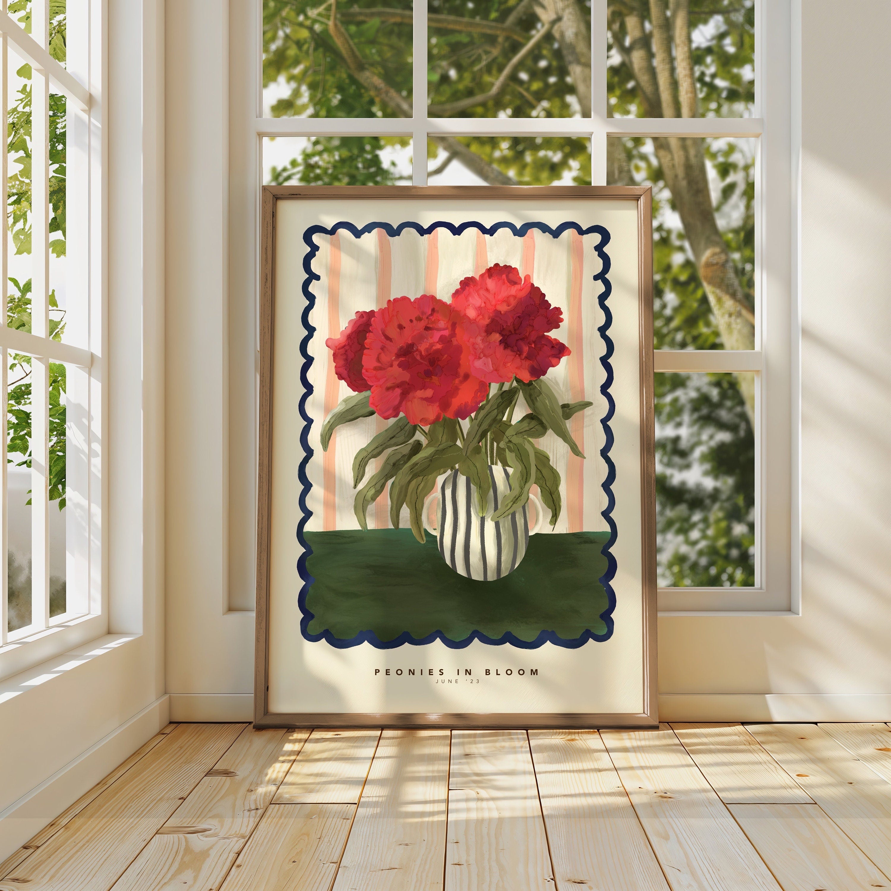 Peony Vase | Unframed – Kate Fox Design