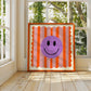 Stripey Smileys, Dopamine Decor, Maximalist, Colourful Wall Art, Smiley Face Wall Art, Wall Art, Art Prints, Colourful Art Prints, Square,
