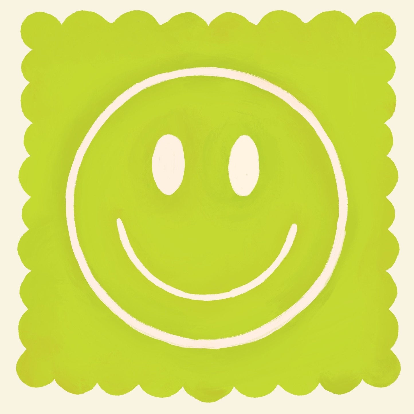 Lime Smiley | Unframed