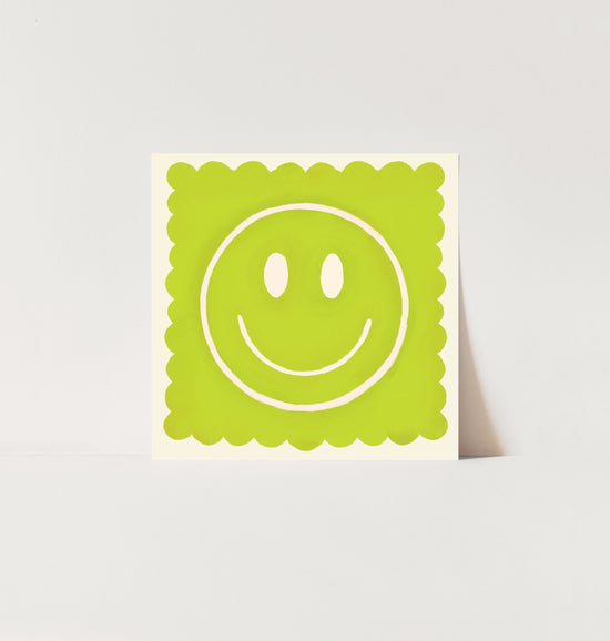 Lime Smiley | Unframed
