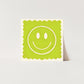 Lime Smiley, Dopamine Decor, Maximalist, Colourful Wall Art, Smiley Face Wall Art, Wall Art, Art Prints, Colourful Art Prints, Square, Pink
