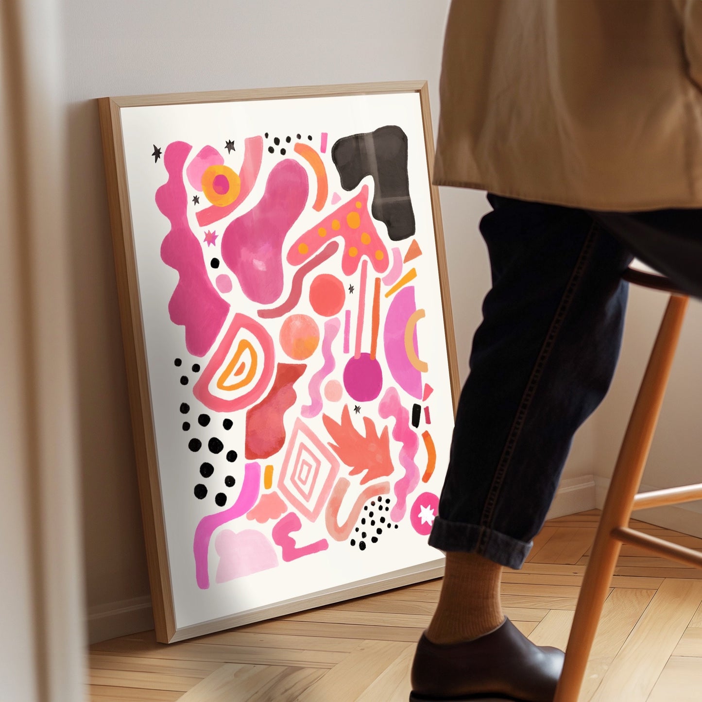 Pink Abstract | Unframed