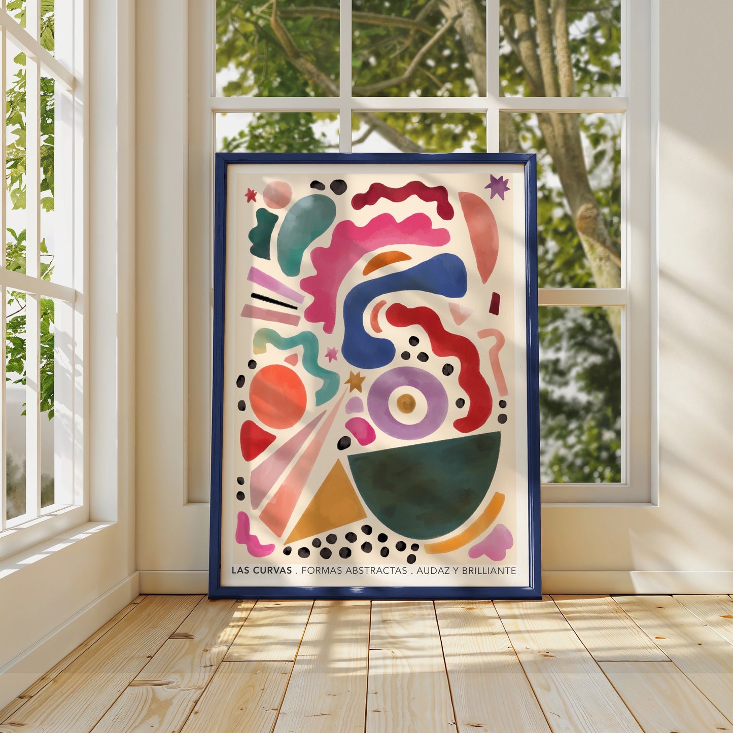 Las Curvas Abstract | Unframed