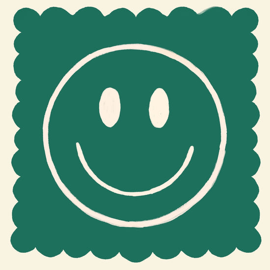Green Smiley | Unframed