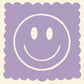 Purple Smiley, Dopamine Decor, Maximalist, Colourful Wall Art, Smiley Face Wall Art, Wall Art, Art Prints, Colourful Art Prints, Square,