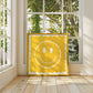 Yellow Smiley, Dopamine Decor, Maximalist, Colourful Wall Art, Smiley Face Wall Art, Wall Art, Art Prints, Colourful Art Prints, Square,