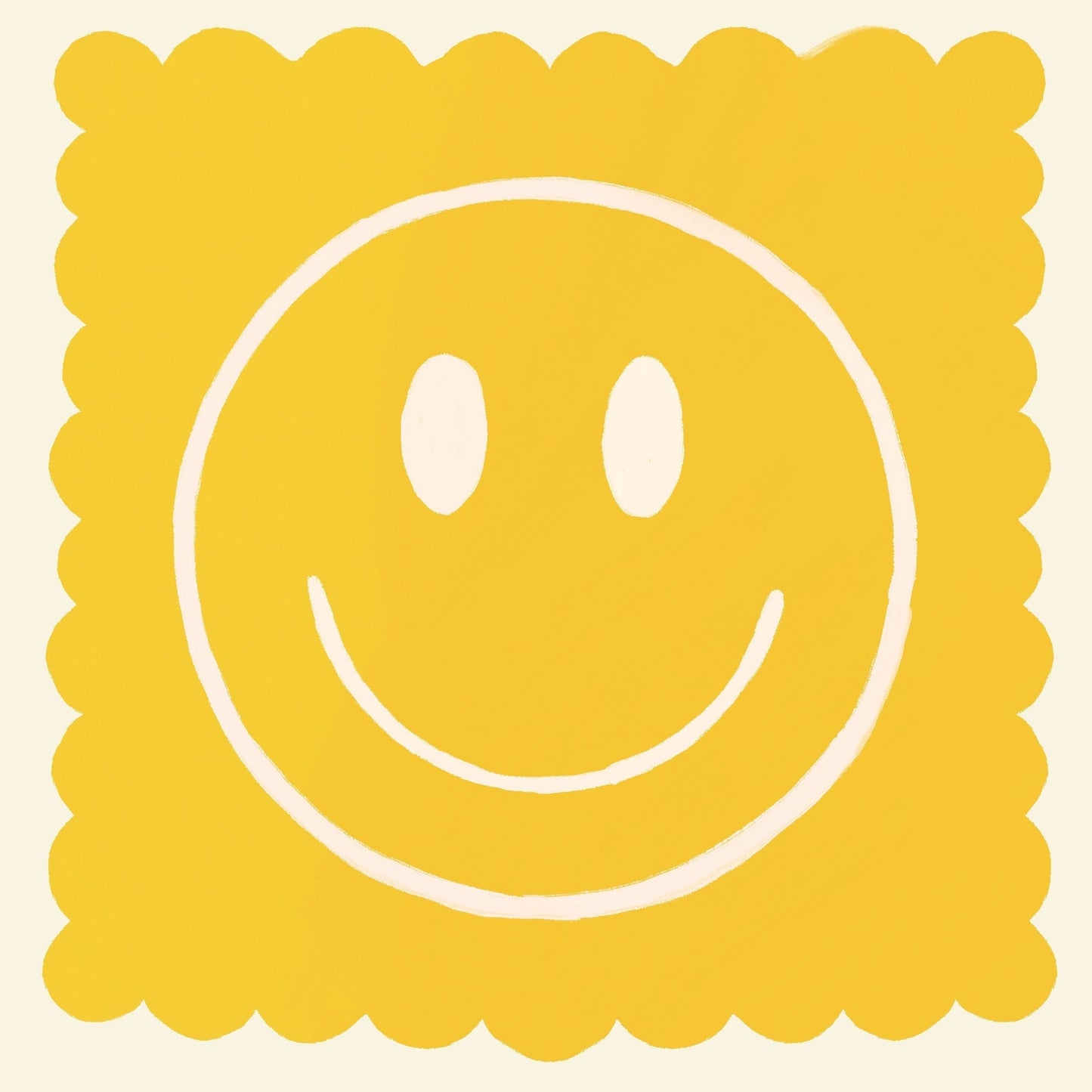 Yellow Smiley | Unframed