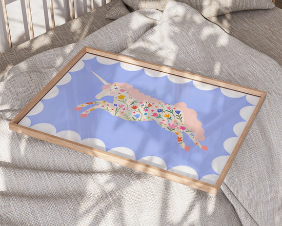 Floral Unicorn | Unframed | More Colours Available