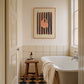Red Stripe Shell/ Bathroom Print / Beach Print / Shell Art / Colourful Bathroom/ Maximalist / shell / Wall Art / shells / Summer Print /