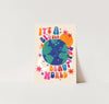 Big Beautiful World / Planet Earth / Eco / Nursery Art / Kids Room / Art / Print / Gifts for Her / kids / Rainbow / Colour Pop / Bright