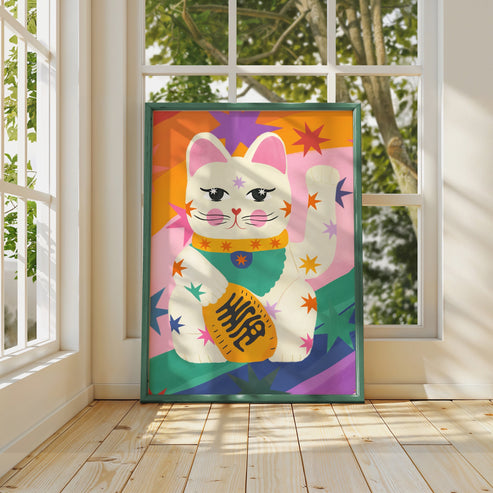 Lucky Cat | Unframed