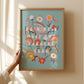 Flowers and Rainbows / Nursery Art / Kids Room / Art / Print / Gifts / kids / Rainbow / Colour Pop / Bright / Flowers / floral / Colourful