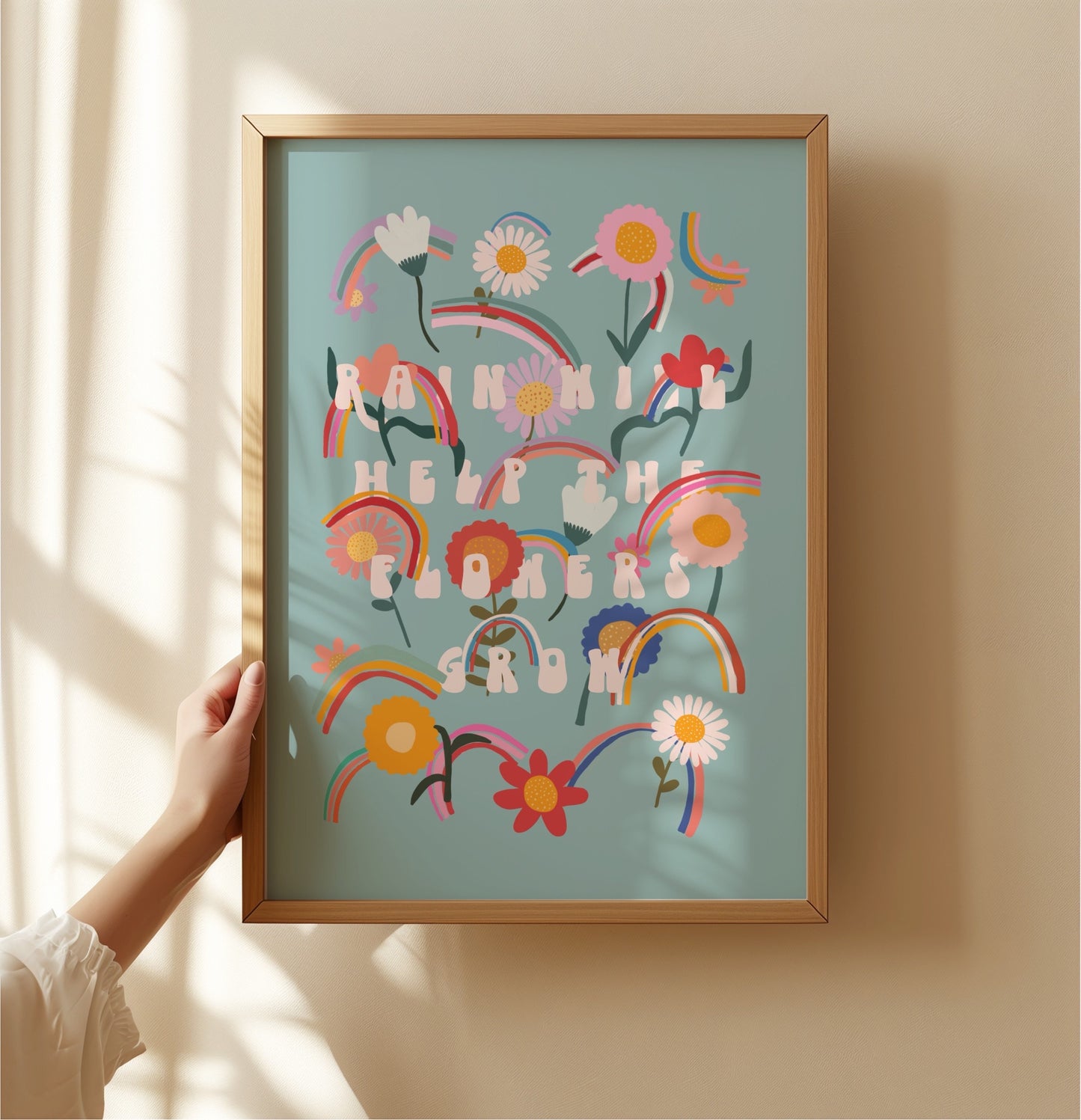 Flowers and Rainbows | Unframed