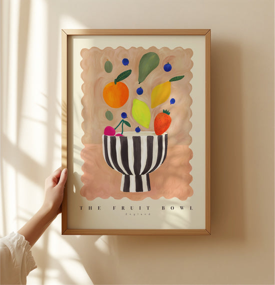 Striped Fruit Bowl | Unframed