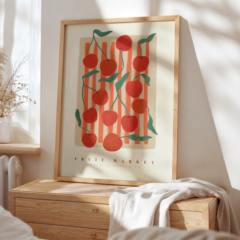 Cherry Fruit Market | Unframed