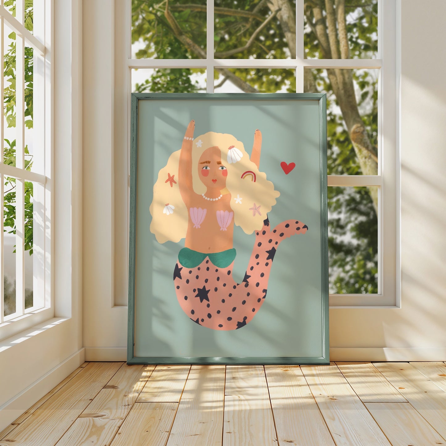 Cute Mermaid | Unframed