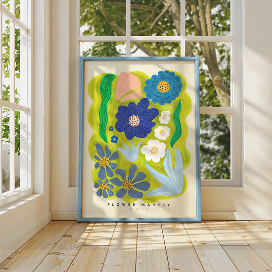 Sicily Flower Market | Unframed