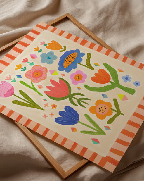 Summer Flower Kids | Unframed