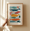 Whaley Good Time / Whale Print / Colourful Nursery Art / Kids Room / Sea Print / Gifts for Boys / kids / Rainbow / Colour Pop / Bright