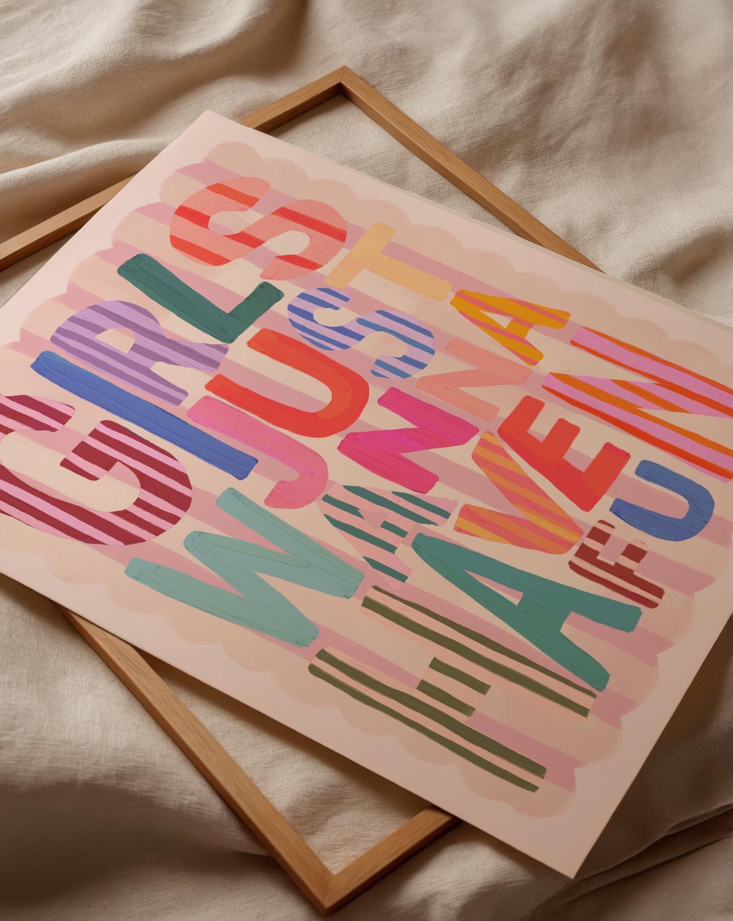 Girls Just Wanna Have Fun, Pink Colourway | Unframed