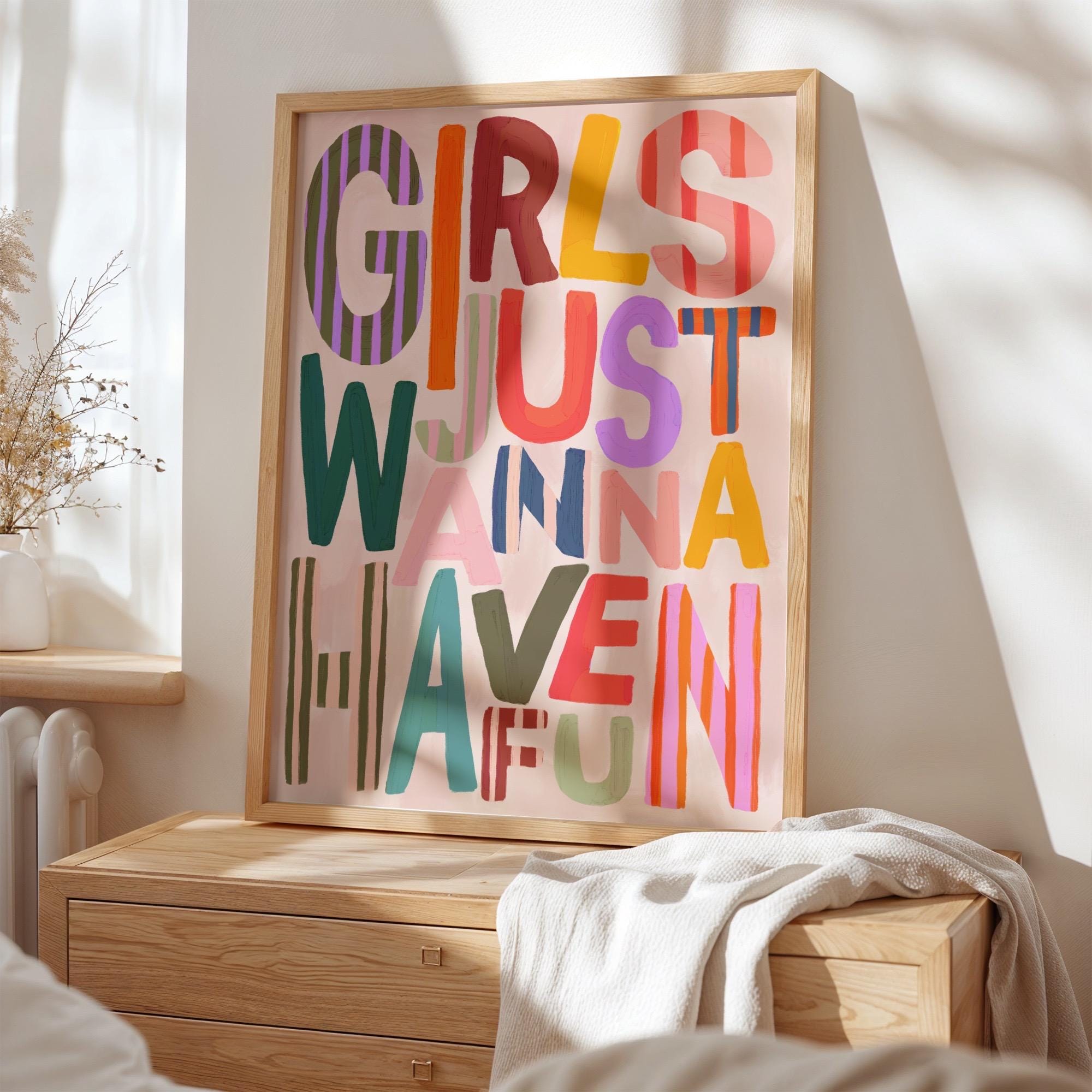 Girls Just Wanna Have Fun | Unframed – Kate Fox Design