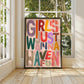 Girls Just Wanna Have Fun, Positivity Print, Affirmation Print, Rainbow Print, Typography Print, Quote wall Art, Wall Art, Gallery Wall, Kid