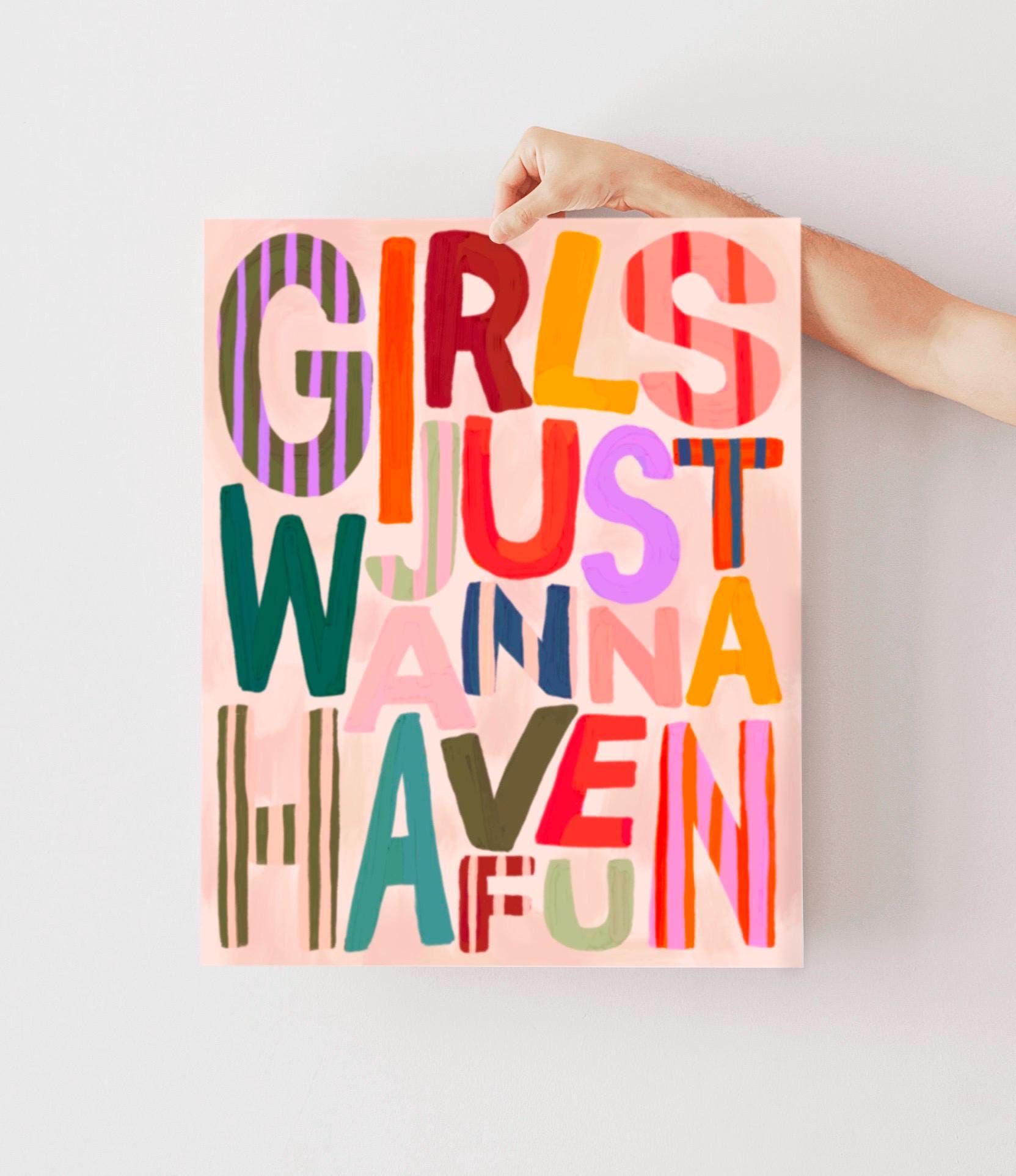 Girls Just Wanna Have Fun | Unframed – Kate Fox Design
