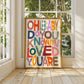Oh Baby, Kids Art Print, Positivity Print, Affirmation Print, Rainbow Print, Typography Print, Quote wall Art, Wall Art, Gallery Wall, Kid