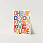Oh Baby, Kids Art Print, Positivity Print, Affirmation Print, Rainbow Print, Typography Print, Quote wall Art, Wall Art, Gallery Wall, Kid