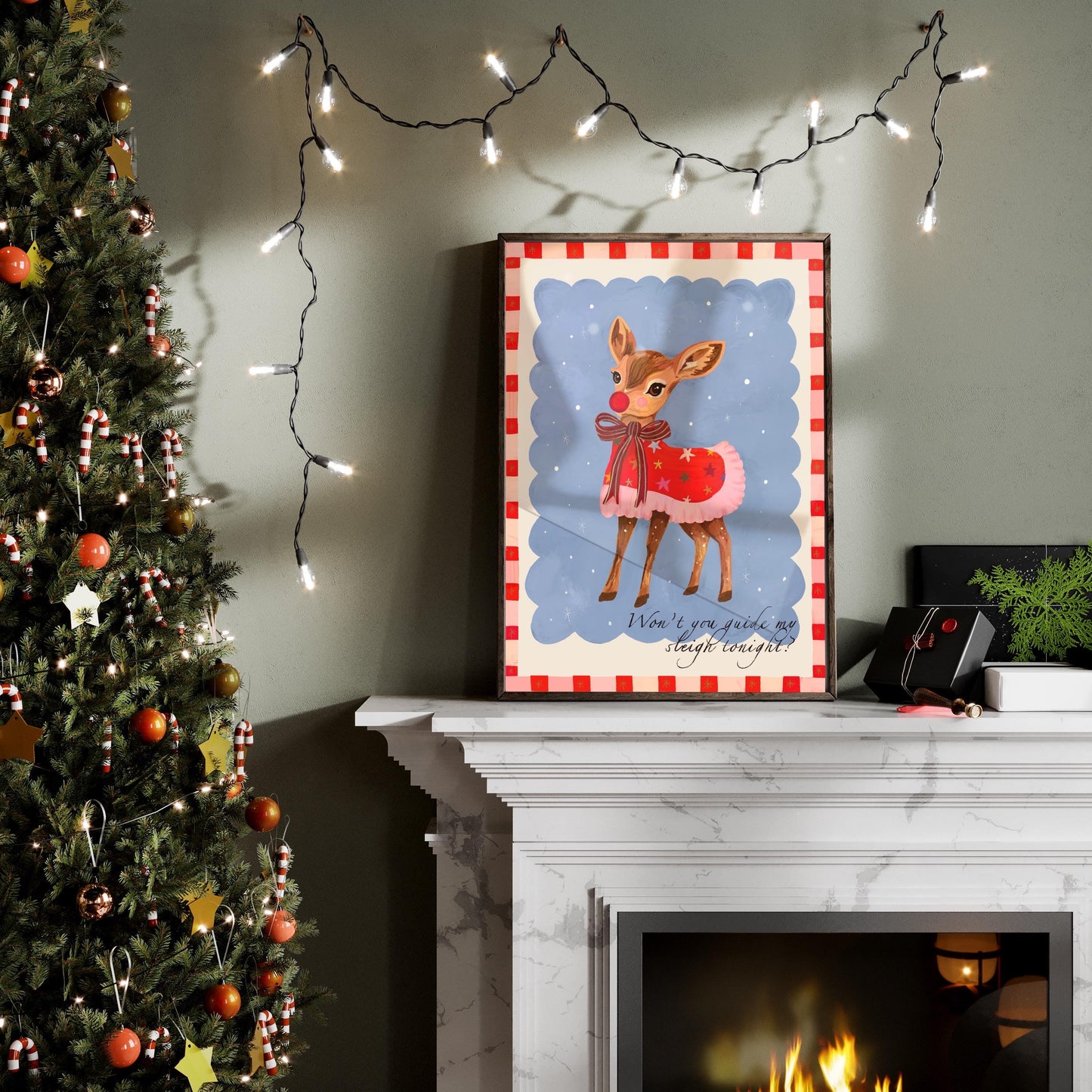 Baby Rudolph | Unframed