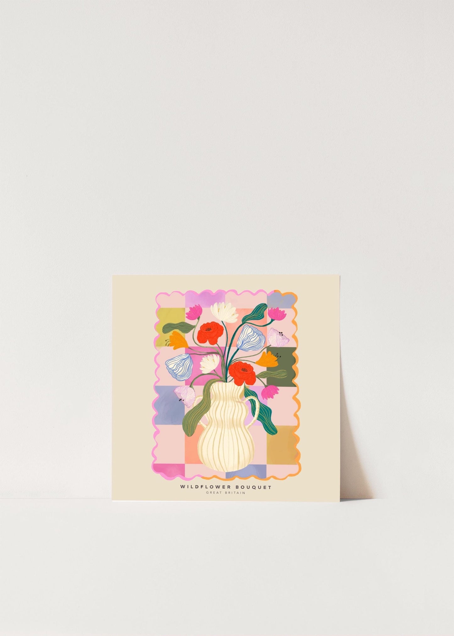 Square Wildflower Art Print | Unframed