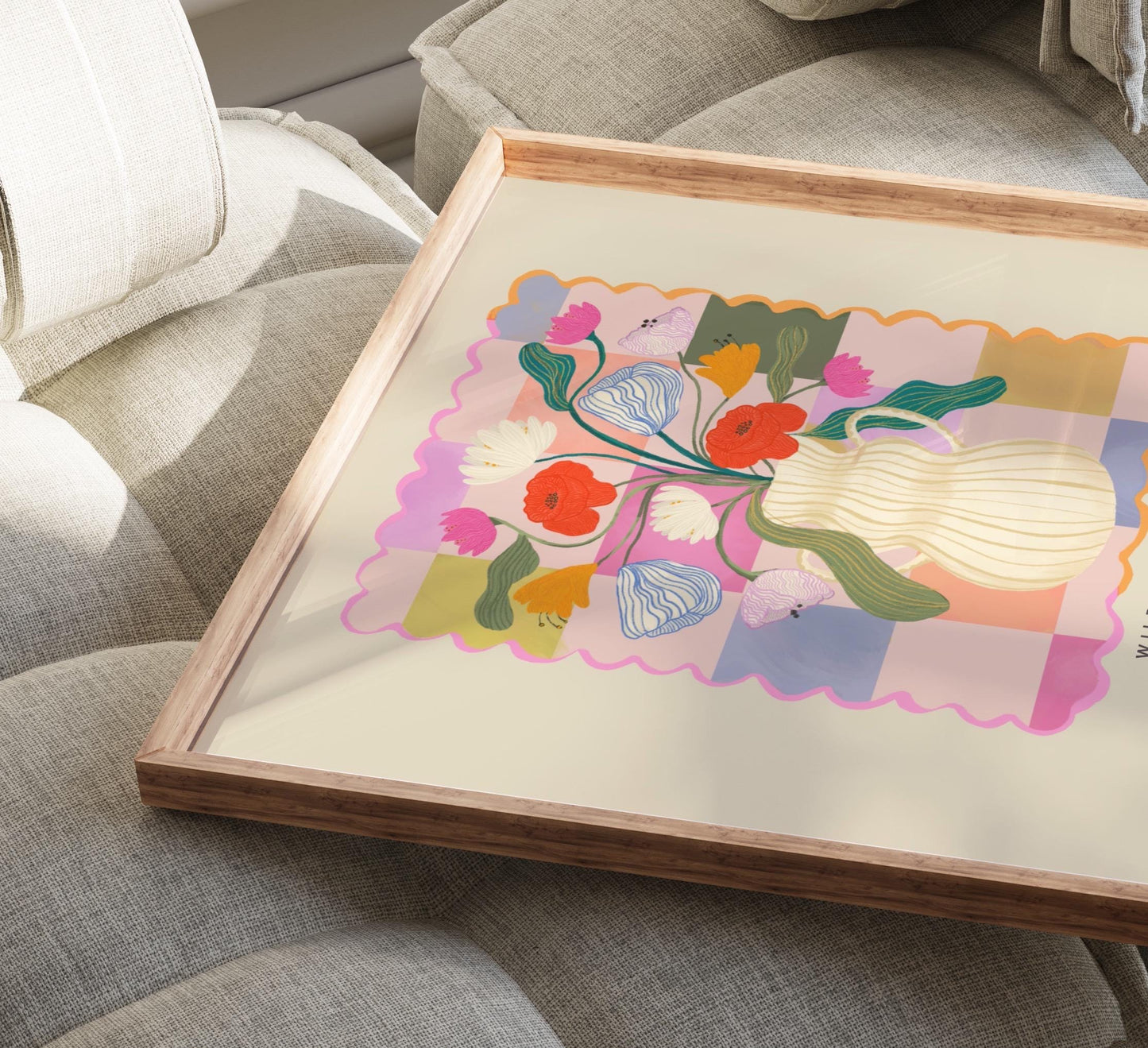 Square Wildflower Art Print | Unframed