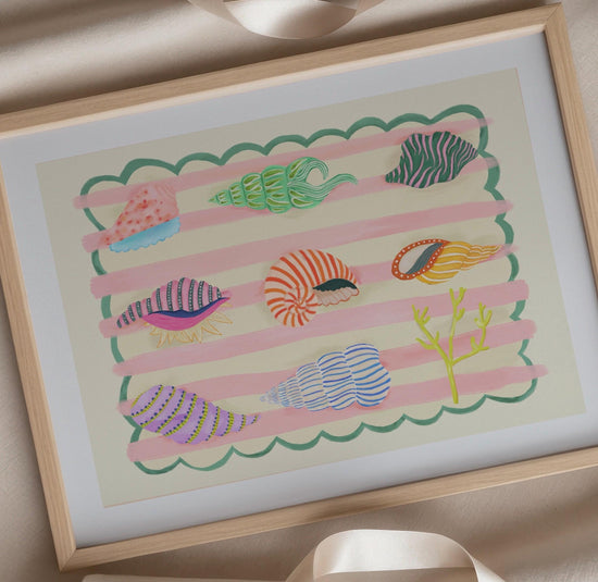 Landscape Colourful Shells | Unframed