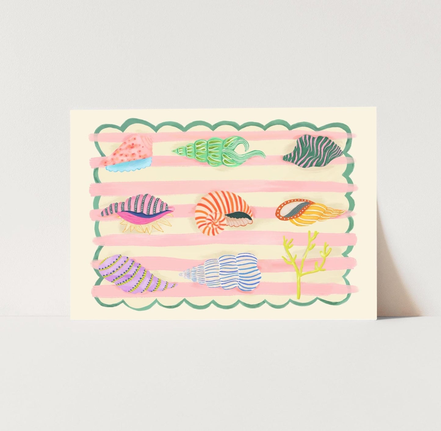 Landscape Colourful Shells | Unframed