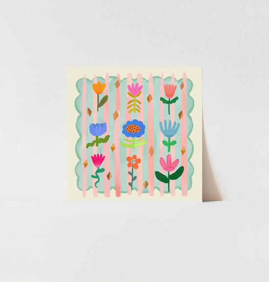 Square Flower Kids | UNframed