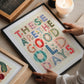Good Old Days, Positivity Print, Affirmation Print, Rainbow Print, Typography Print, Quote wall Art, Wall Art, Gallery Wall, Kid