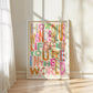 You’re In The World / Flower illustration / Nursery Art / Kids Room / Art / Print / Gifts for Her / kids / Flowers / Colour Pop / Bright