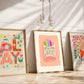 Flower Play / Flower illustration / Eco / Nursery Art / Kids Room / Art / Print / Gifts for Her / kids / Flowers / Colour Pop / Bright