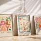Favourite Things Blue / Flower illustration / Nursery Art / Kids Room / Art / Print / Gifts for Kid / kids / Flowers / Colour Pop / Bright