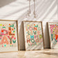 Floral Childhood / Flower illustration / Nursery Art / Kids Room / Art / Print / Gifts / kids / Flowers / Colour Pop / Bright