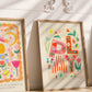 Flower Play / Flower illustration / Eco / Nursery Art / Kids Room / Art / Print / Gifts for Her / kids / Flowers / Colour Pop / Bright