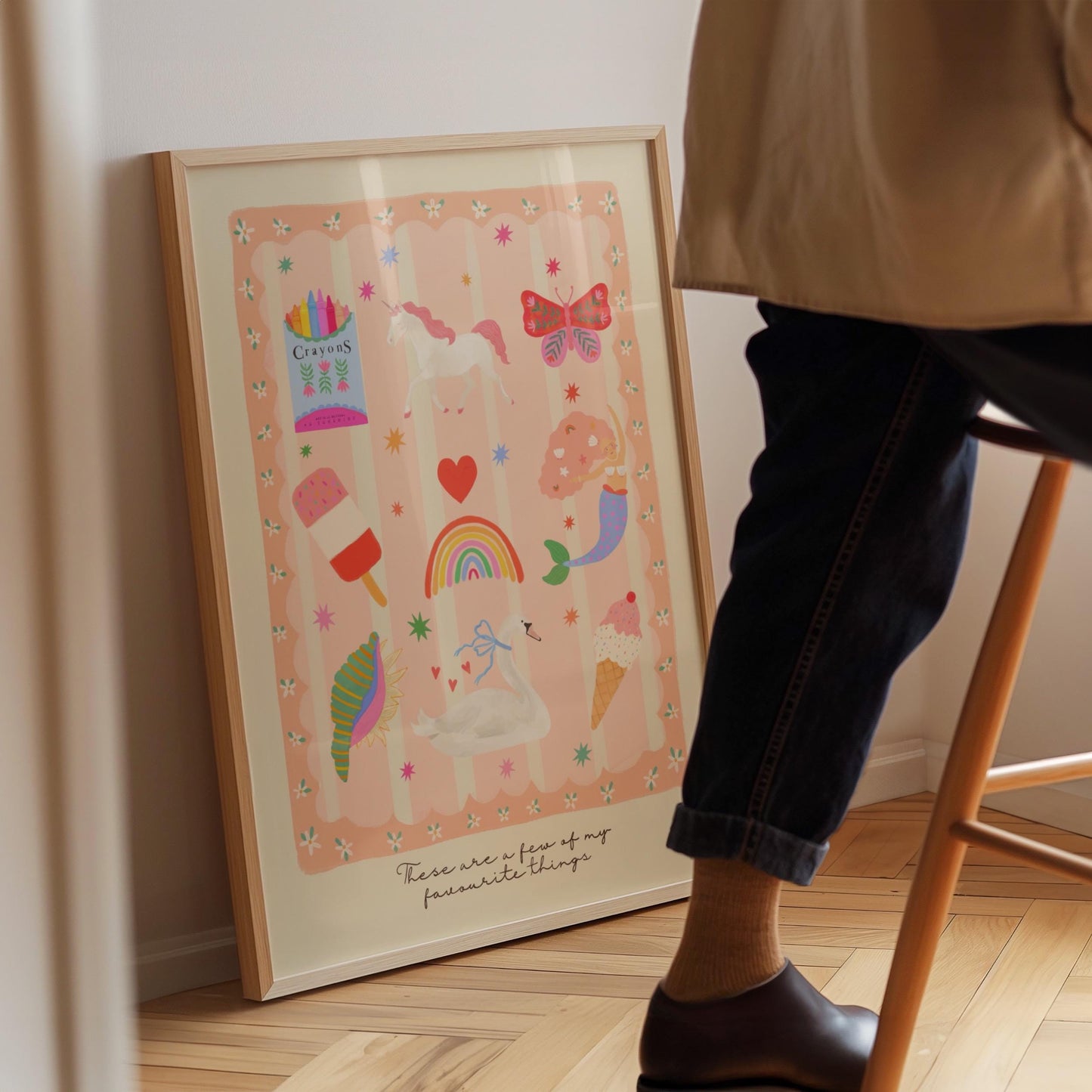 Favourite Things Pink | Unframed