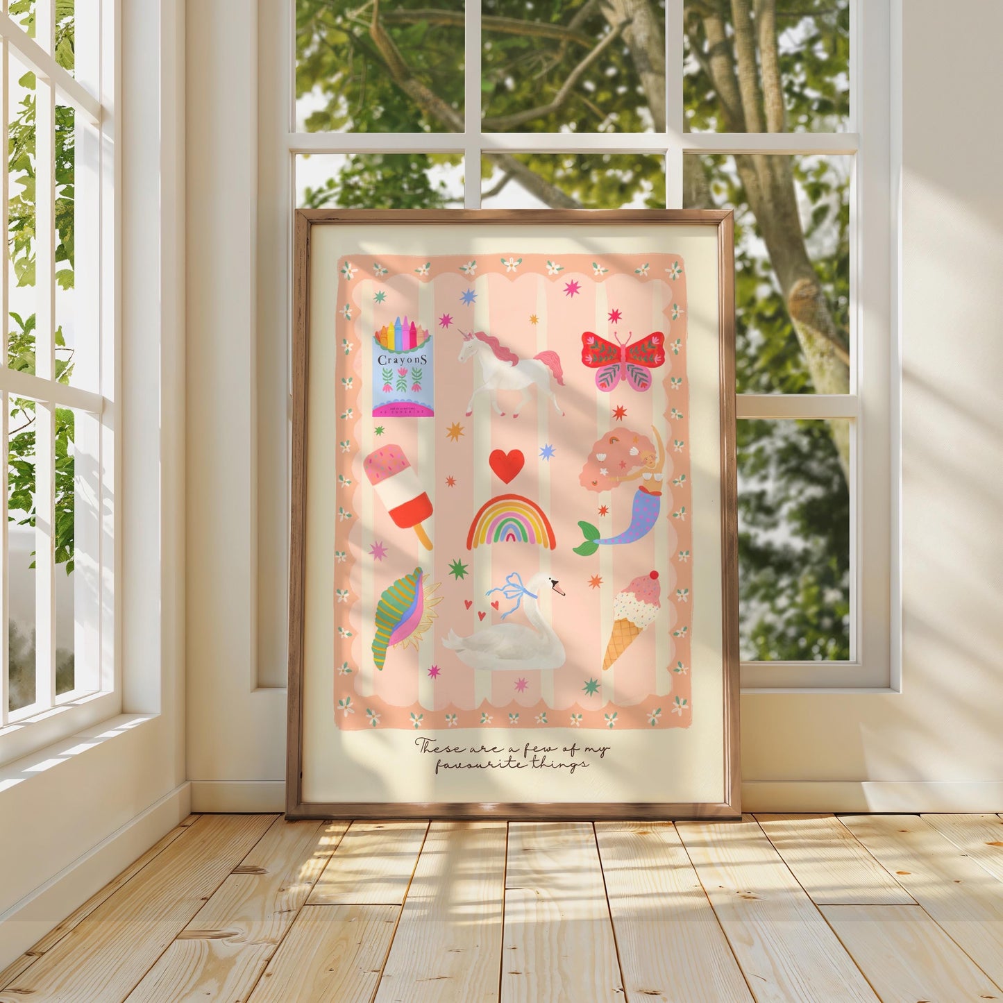 Favourite Things Pink | Unframed