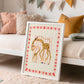 Gertie Giraffe / Animal illustration / Giraffe / Nursery Art / Kids Room / Art / Print / Gifts for kids / kids / Jungle / Colour / Bright