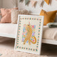 Luna Leapord / Animal illustration / Leapord / Nursery Art / Kids Room / Art / Print / Gifts for kids / kids / Jungle / Colour Pop / Bright