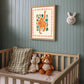 Orla Orangutan / Animal illustration / Monkey / Nursery Art / Kids Room / Art / Print / Gifts for kids / kids / Jungle / Colour / Bright